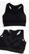 Solid Hollow Out Mesh Sports Bra