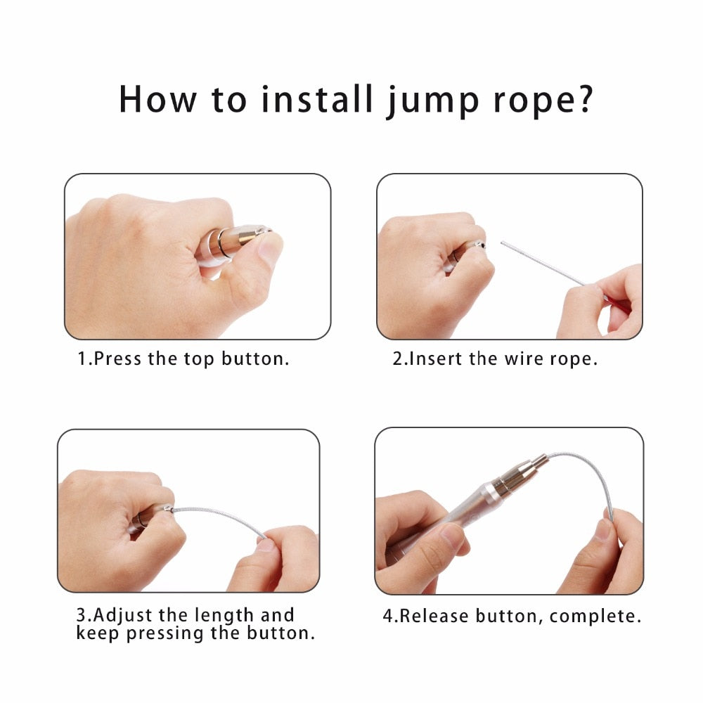 Weighted Self-Locking Speed Jump Rope