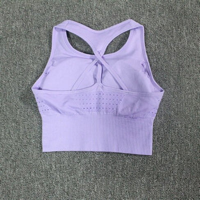 Crop Vest Seamless Sports Bra