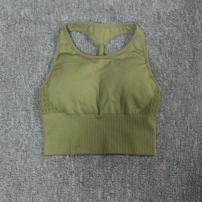 Crop Vest Seamless Sports Bra