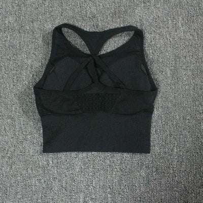 Crop Vest Seamless Sports Bra