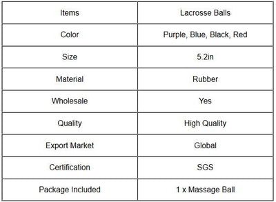 High Density Lacrosse Gym Ball