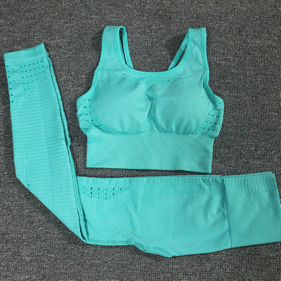 Leggings Padded Push-up Strappy Sports Bra