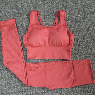 Leggings Padded Push-up Strappy Sports Bra