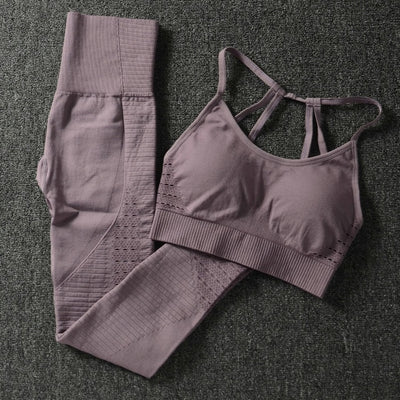 Leggings Padded Push-up Strappy Sports Bra